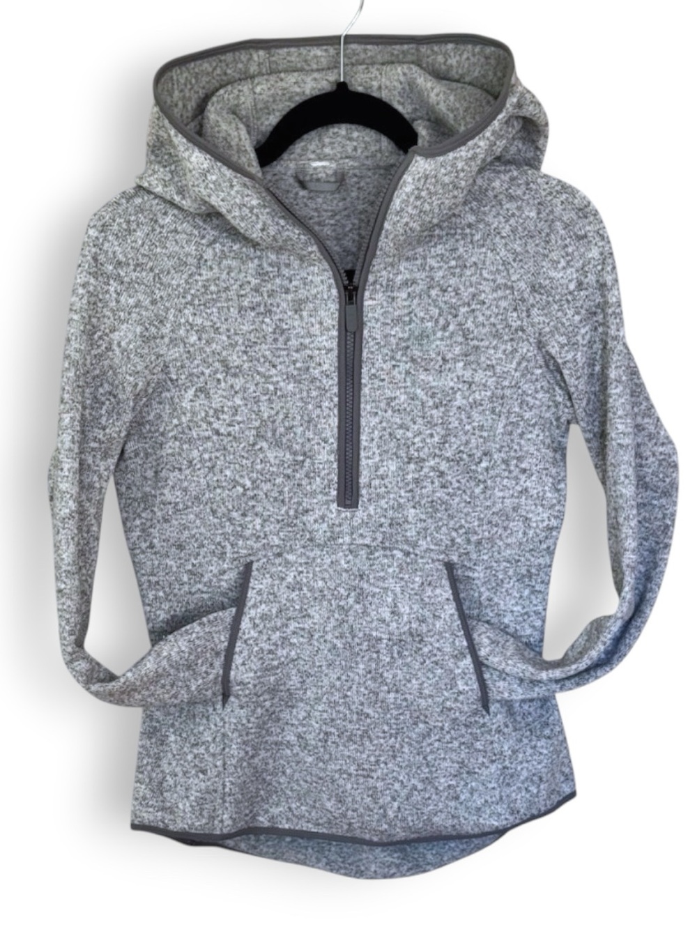 LULULEMON FLEECE & THANK YOU PULLOVER HOODIE GRAY SZ 6